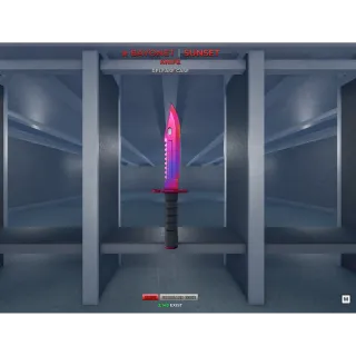  Sniper Duels Bayonet Sunset Knife