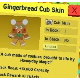  Bee Swarm Simulator: Gingerbread Cub
