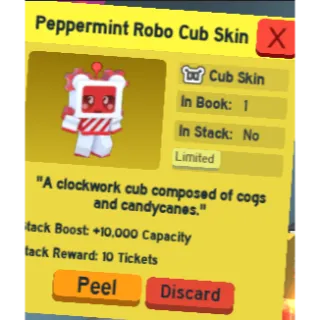  Bee Swarm Simulator: Peppermint Robo Cub