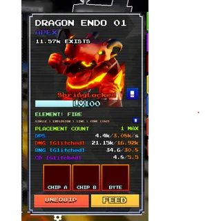 Five Nights TD 2 |Dragon endo 01 |Full glitched Springlocked Level 100 | Via Gift/Trade
