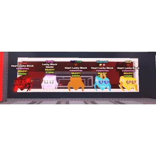 7 Heart Lucky Blocks / 3 Secret MIX