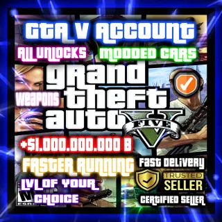 ✅ GTA V ACCOUNT + BOOST [PC] | [FAST DELIVERY] ✅ (NO RISK OF BANS)