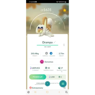 Shiny Drampa trade | Pokemon Go |