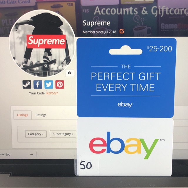 50 00 Ebay Gift Card Code Instant Delivery Legit Seller