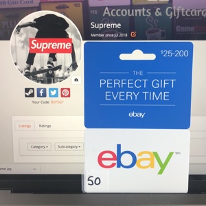 50 00 Ebay Gift Card Code Instant Delivery Legit Seller Other Gift Cards Gameflip