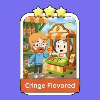 Cringe Flavored 3⭐ Monopoly Go Sticker