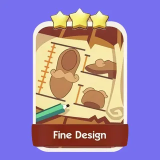 Fine Design 3⭐ Monopoly Go Sticker