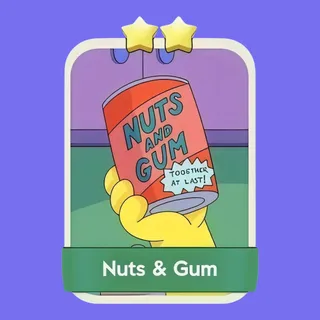 Nuts & Gum 2⭐ Monopoly Go Sticker