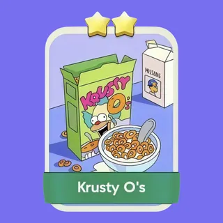 Krusty O's 2⭐ Monopoly Go Sticker