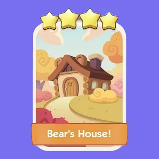 Bear's House! 4⭐ Monopoly Go Sticker