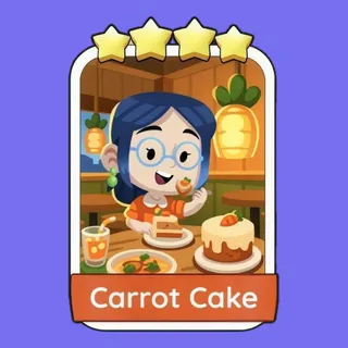 Carrot Cake 4⭐ Monopoly Go Sticker