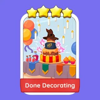 Done Decorating 4⭐ Monopoly Go Sticker