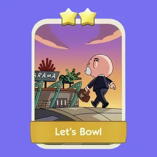 Let's Bowl 2⭐ Monopoly Go Sticker