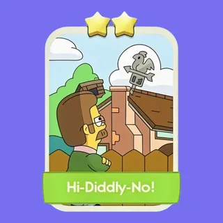 Hi-Diddly-No! 2⭐ Monopoly Go Sticker