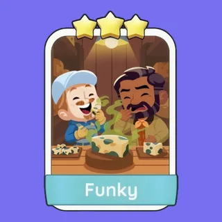 Funky 3⭐ Monopoly Go Sticker