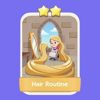 Hair Routine 2⭐ Monopoly Go Sticker