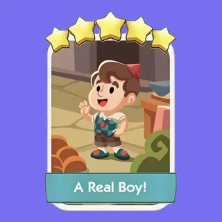 A Real Boy! 5⭐ Monopoly Go Sticker