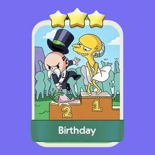 Birthday 3⭐ Monopoly Go Sticker