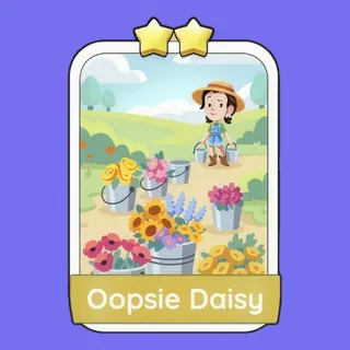Oopsie Daisy 2⭐ Monopoly Go Sticker