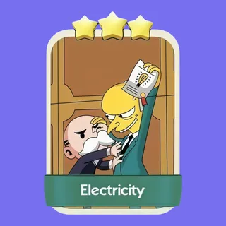 Electricity 3⭐ Monopoly Go Sticker