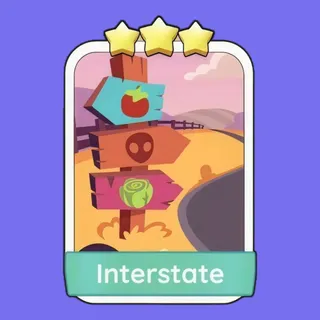 Interstate 3⭐ Monopoly Go Sticker