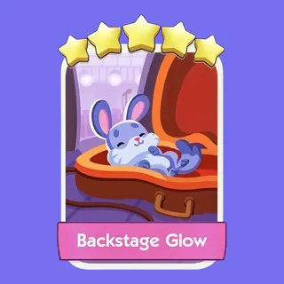 Backstage Glow 5⭐ Monopoly Go Sticker
