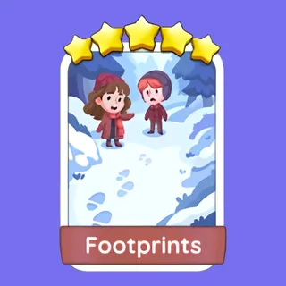 Footprints 5⭐ Monopoly Go Sticker