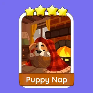 Puppy Nap 4 ⭐ Monopoly Go Sticker