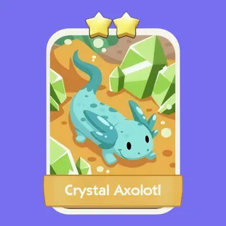 Crystal Axolotl Monopoly Go