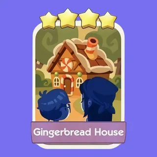 Gingerbread House 4⭐ Monopoly Go Sticker
