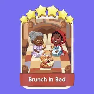 Brunch in Bed 6⭐ Monopoly Go Sticker