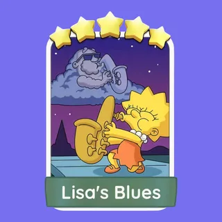Lisa's Blues 5⭐ Monopoly Go Sticker