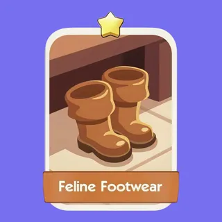 Feline Footwear 1⭐ Monopoly Go Sticker