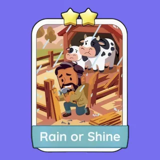 Rain or Shine 2⭐ Monopoly Go Sticker