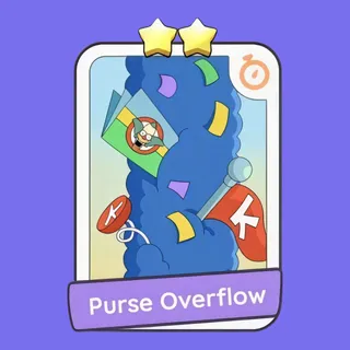 Purse Overflow 2⭐ Bonus Set Monopoly Go Sticker
