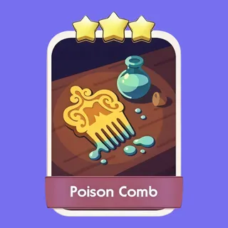 Poison Comb 3⭐ Monopoly Go Sticker
