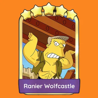 Ranier Wolfcastle 5⭐ Gold Sticker Monopoly Go Golden Blitz