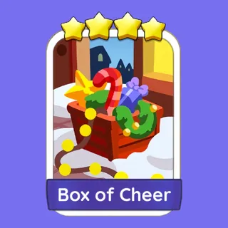 Box of Cheer 4 ⭐ Monopoly Go Sticker