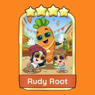 Rudy Root 4⭐ Gold Sticker Monopoly Go Golden Blitz