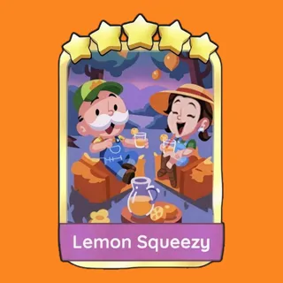 [Pre-Order] Lemon Squeezy 5⭐ Gold Sticker Monopoly Go Golden Blitz