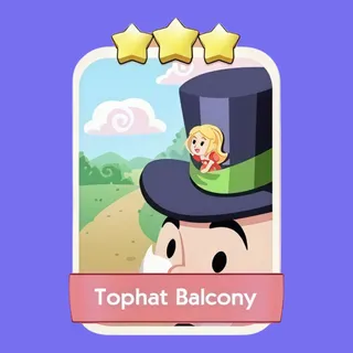 Tophat Balcony 3⭐ Monopoly Go Sticker