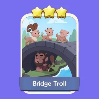 Bridge Troll 3⭐ Monopoly Go Sticker