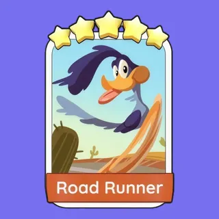 Road Runner 5⭐ Monopoly Go Sticker