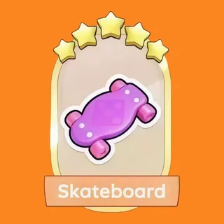 Skateboard 5⭐ Gold Sticker Monopoly Go Golden Blitz