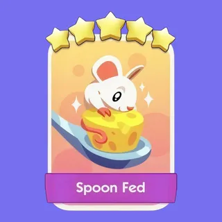 Spoon Fed 5⭐ Monopoly Go Sticker