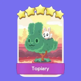 Topiary 5⭐ Monopoly Go Sticker