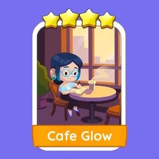Cafe Glow 4 ⭐ Monopoly Go Sticker