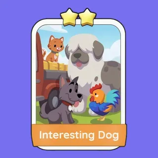 Interesting Dog 2⭐ Monopoly Go Sticker