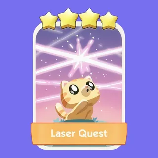 Laser Quest 4⭐ Monopoly Go Sticker