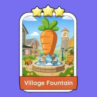 Village Fountain 3⭐ Monopoly Go Sticker